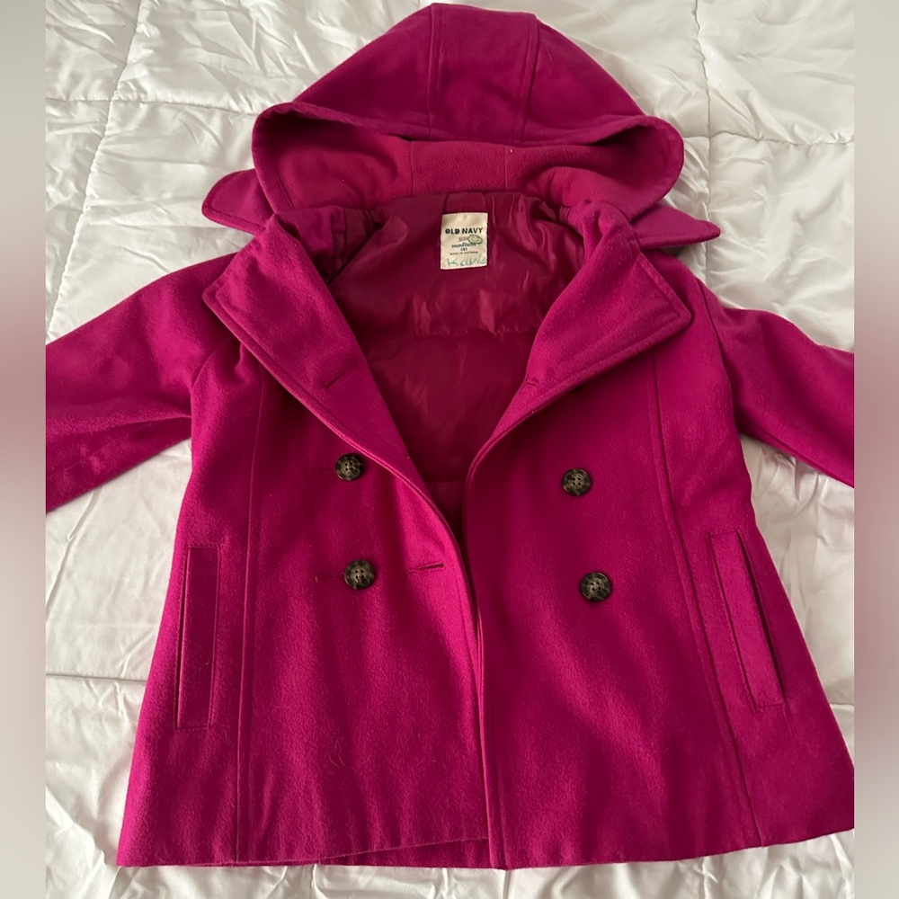 Girls pink old navy winter coat